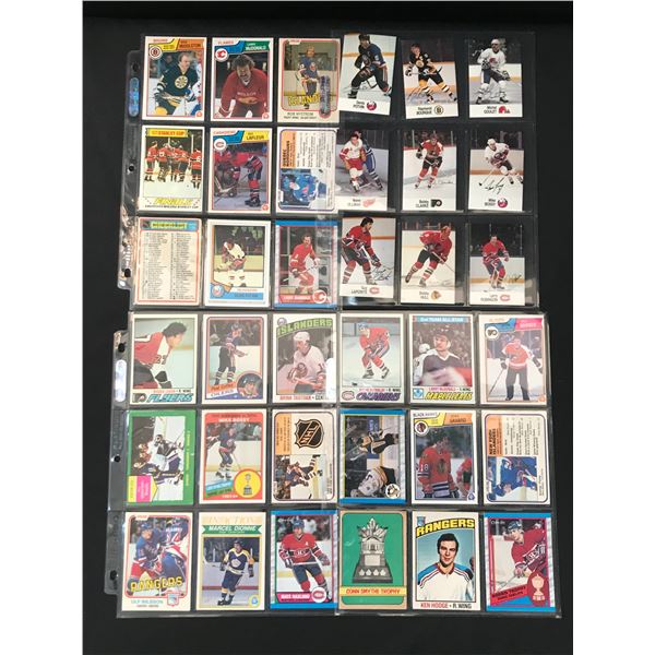 LOT OF VINTAGE HOCKEY TRADING CARDS