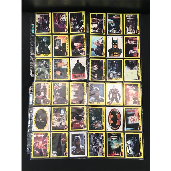 LOT OF VINTAGE BATMAN TRADING CARDS