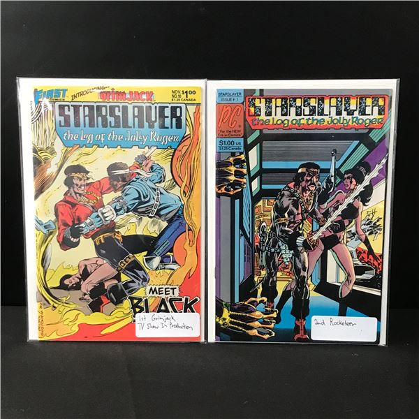 LOT OF 2 STARSLAYER COMICS #3 & #10 - FIRST COMICS