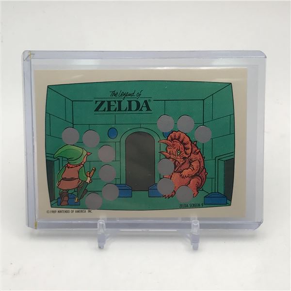 1989 THE LEGEND OF ZELDA TRADING CARD SCRREN 9 OF 10