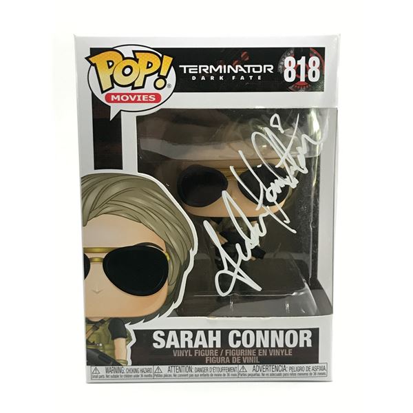LINDA HAMILTON SIGNED SARAH CONNOR TERMINATOR FUNKO POP - KB COA