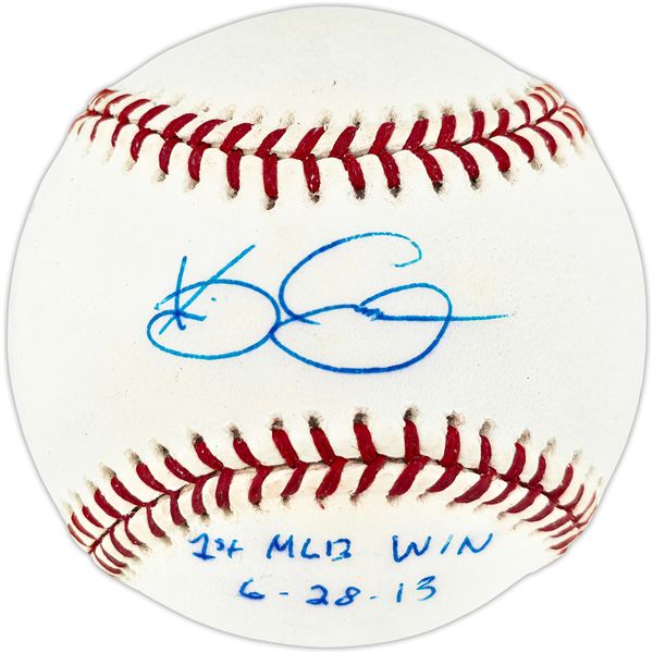 KEVIN GAUSMAN SIGNED AND INSCRIBED BASEBALL (BECKETT COA)