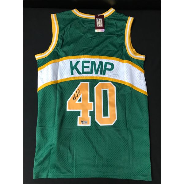 SHAWN KEMP SIGNED SEATTLE SUPERSONICS BASKETBALL JERSEY - ACE COA
