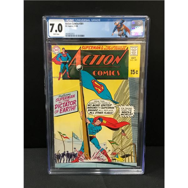ACTION COMICS #381 BY DC COMICS - CGC GRADE 7