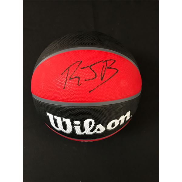 RJ BARRETT SIGNED TORONTO RAPTORS BASKETBALL (ACE COA)