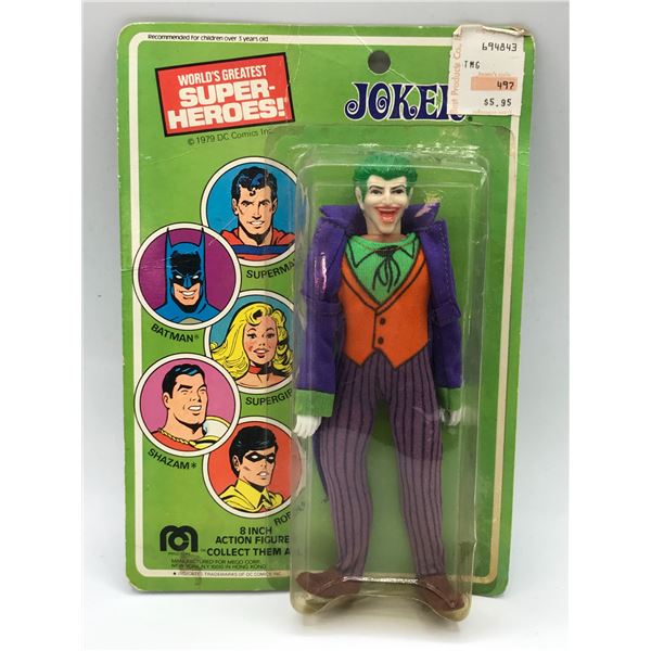 RARE MINT ON CARD MEGO JOKER ACTION FIGURE