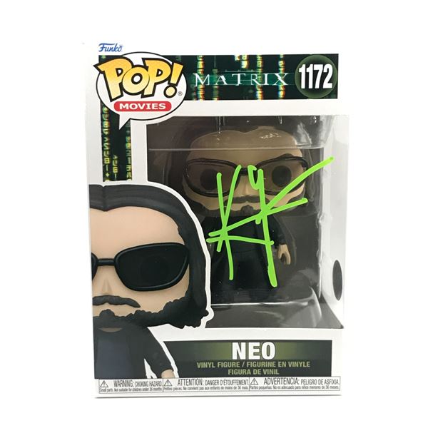 KEANU REEVES SIGNED NEO MATRIX FUNKO POP - KB COA
