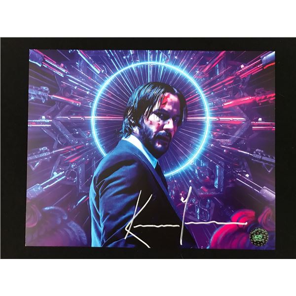 KEANU REAVES SIGNED JOHN WICK 8X10 - KB COA