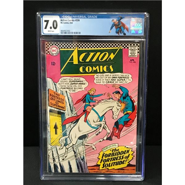 ACTION COMICS #336 BY DC COMICS - CGC GRADE 7
