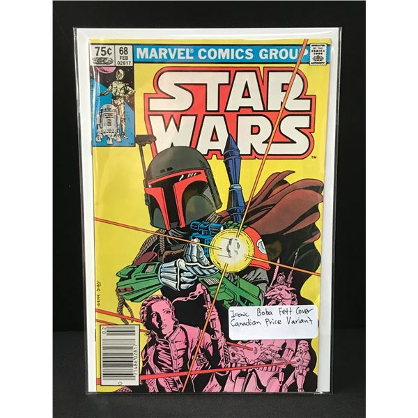 Star Wars #68 CANADIAN PRICE KEY BOBA FETT VARIANT - MARVEL COMICS