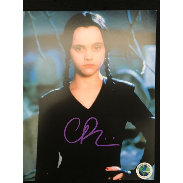 CHRISTINA RICCI SIGNED ADDAMS FAMILY 8X10 - WWOC COA