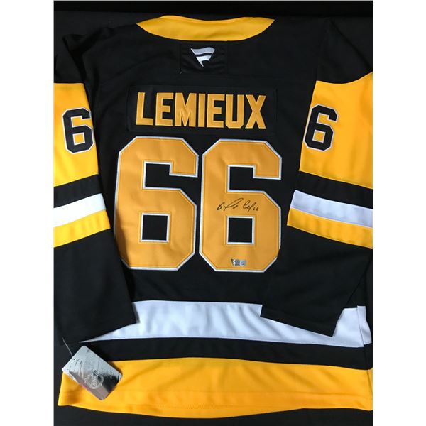 MARIO LEMIEUX SIGNED PITTSBURGH PENGUINS JERSEY - ACE COA