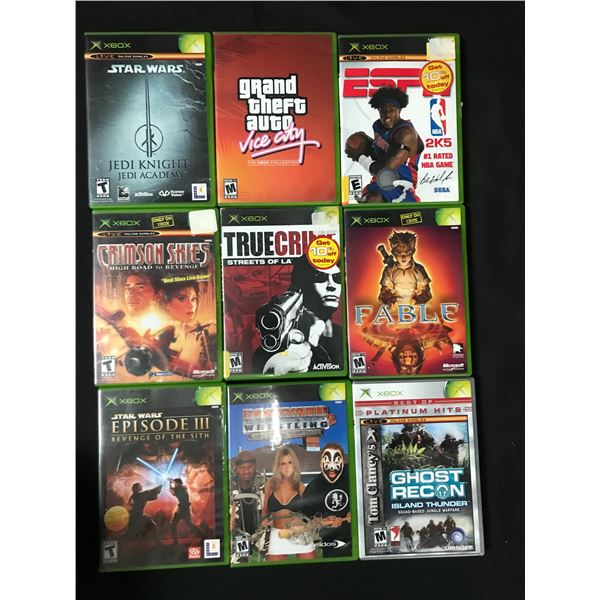XBOX VIDEO GAME LOT