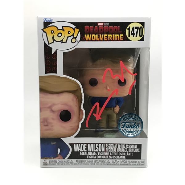 RYAN REYNOLD SIGNED WADE WILSON FUNKO POP - KB COA