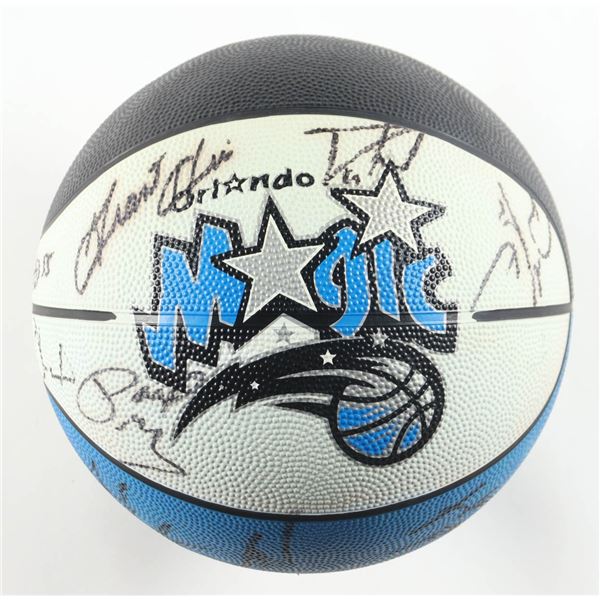 2001-02 ORLANDO MAGIC MULTI SIGNED BASKETBALL )EWING,HILL,GRANT.MCGRADY) BECKETT