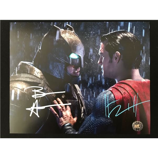 BEN AFFLECK AND HENRY CAVILL DUAL SIGNED 8X10 - KB COA