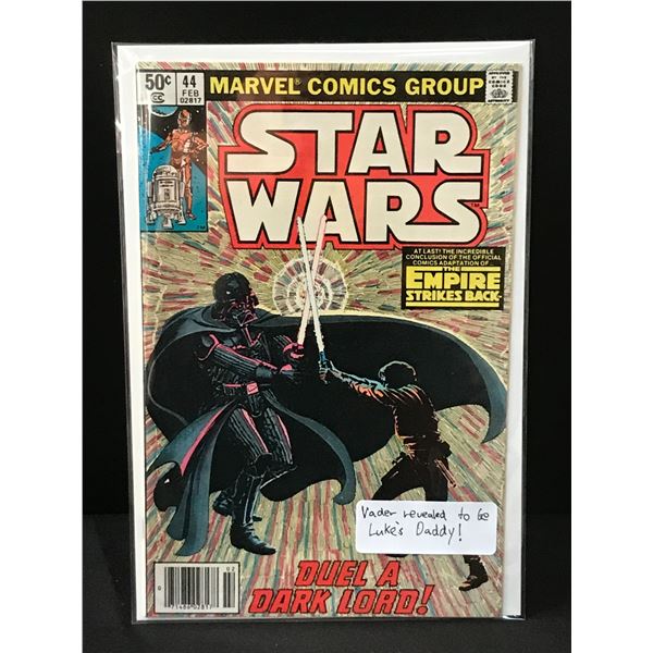 Star Wars #44 DARTH VADER REVEALED TO BE LUKE'S DAD- MARVEL COMICS