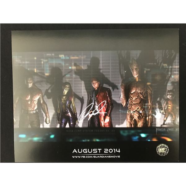 CHRIS PRATT SIGNED GUARDIANS OF THE GALAXY 8X10 - KB COA