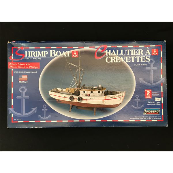SHRIMP BOAT PLASTIC MODEL KIT 1:60 SCALE BY LINDBERG IN ORIGINAL PACKAGING