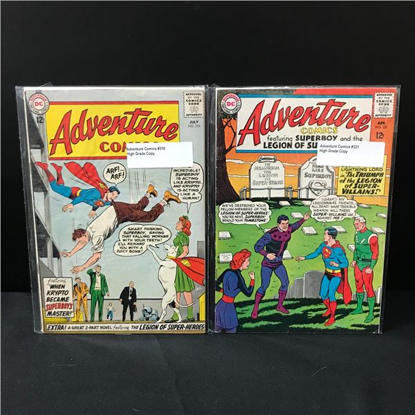 LOT OF 2 ADVENTURE COMICS #330-331 - DC COMICS