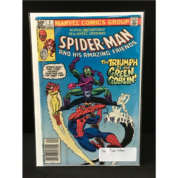 SPIDERMAN AND HIS AMAZING FRIENDS #1 1ST FIRE STAR - MARVEL COMICS