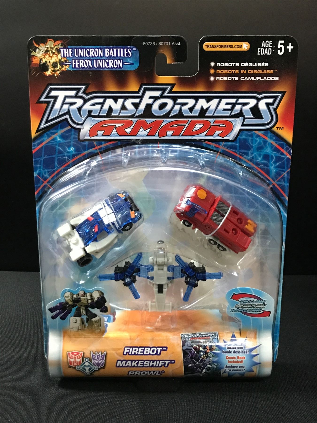 TRANSFORMERS ARMADA FIREBOT ACTION FIGURE IN ORIGINAL PACKAGING