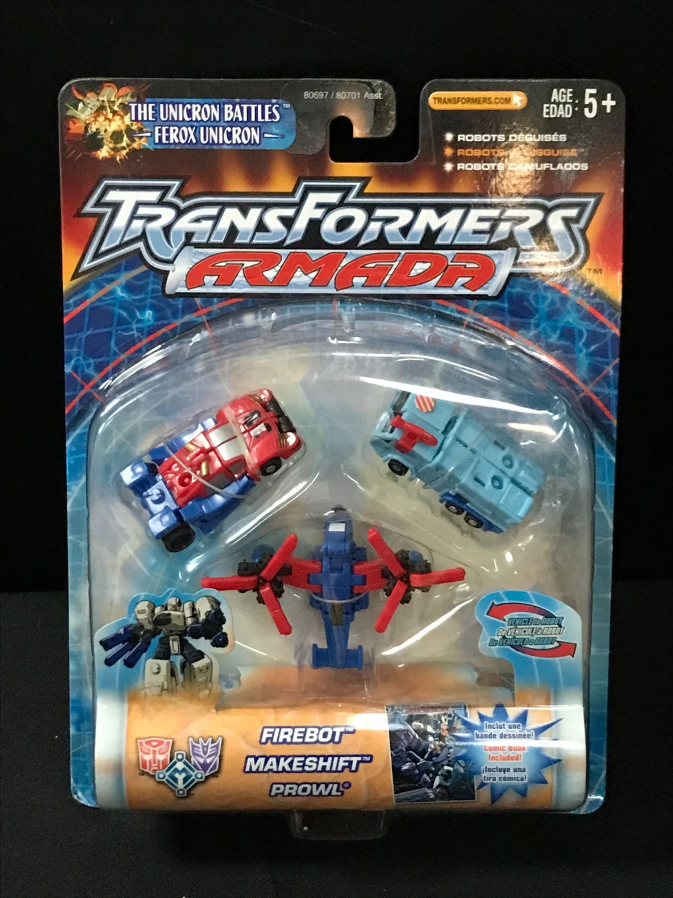 TRANSFORMERS ARMADA FIREBOT ACTION FIGURE IN ORIGINAL PACKAGING