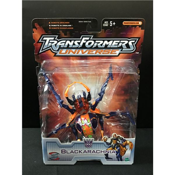 TRANSFORMERS UNIVERSE BLACKARACHNIA ACTION FIGURE IN ORIGINAL PACKAGING