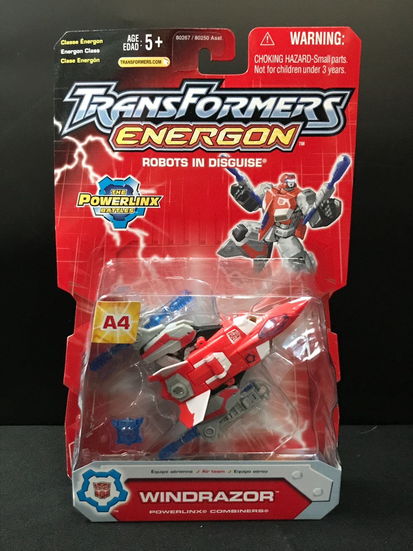 TRANSFORMERS ENERGON WINDRAZOR ACTION FIGURE IN ORIGINAL PACKAGING