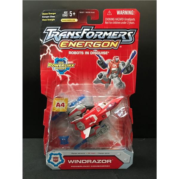 TRANSFORMERS ENERGON WINDRAZOR ACTION FIGURE IN ORIGINAL PACKAGING