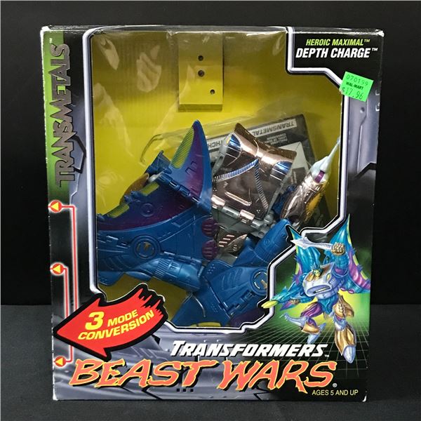 TRANSFORMERS BEAST WARS DEPTH CHARGE ACTION FIGURE IN ORIGINAL PACKAGING