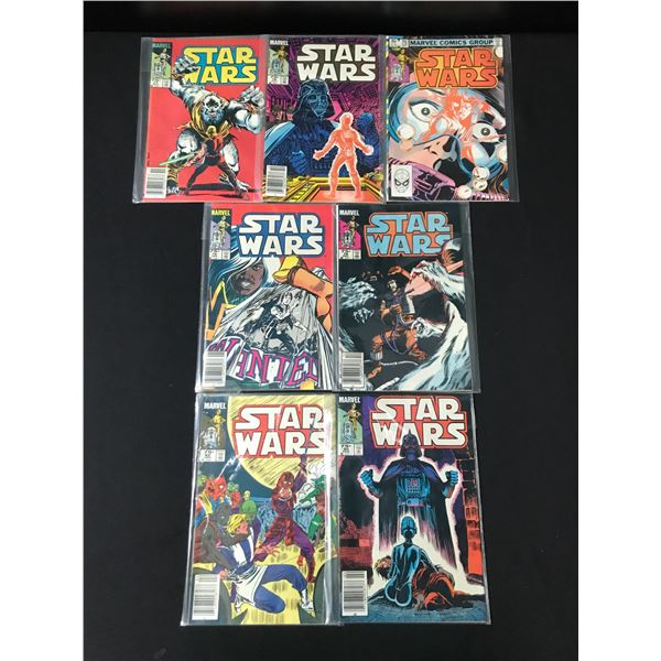 LOT OF 7 STAR WARS COMICS - MARVEL COMICS