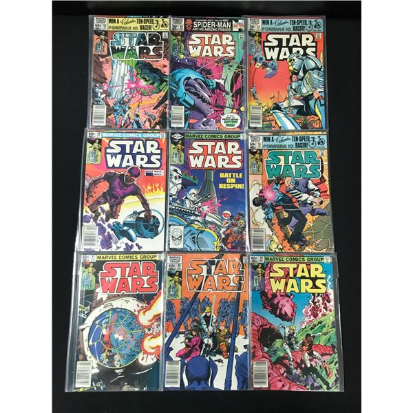 LOT OF 9 STAR WARS COMICS - MARVEL COMICS