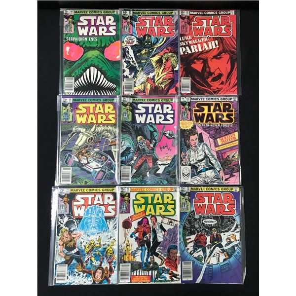 LOT OF 9 STAR WARS COMICS - MARVEL COMICS