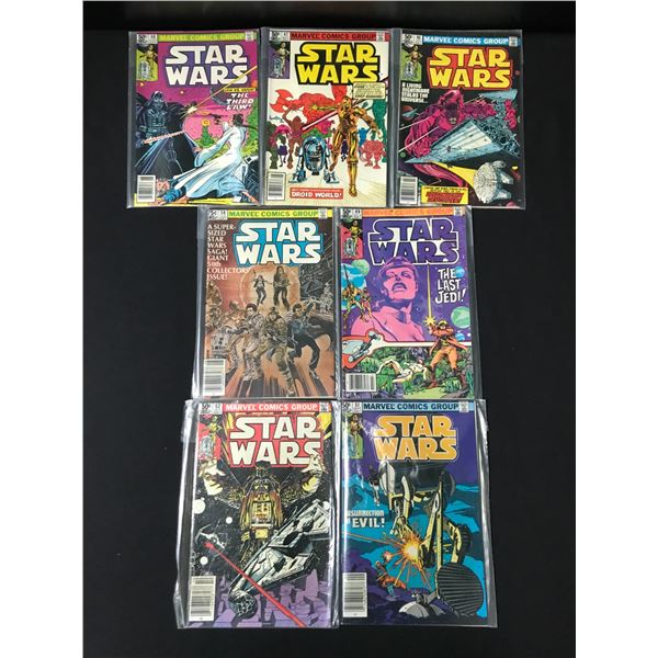 LOT OF 7 STAR WARS COMICS - MARVEL COMICS