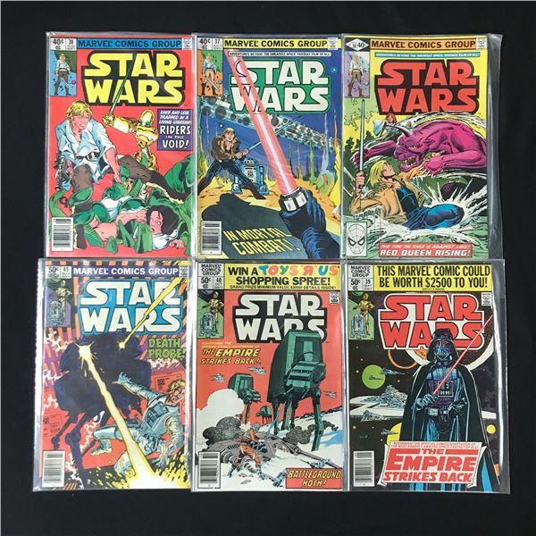 LOT OF 6 STAR WARS COMICS - MARVEL COMICS
