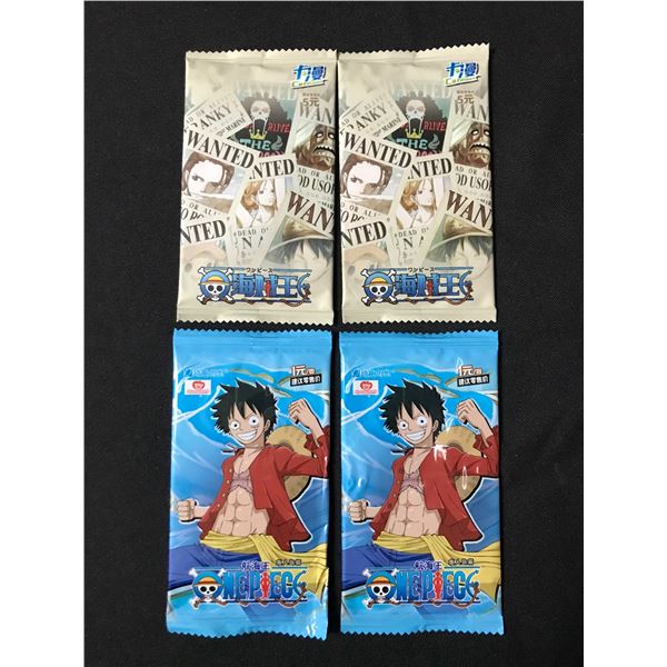 LOT OF 4 ONE PIECE TCG JAPANESE SEALED BOOSTER PACKS