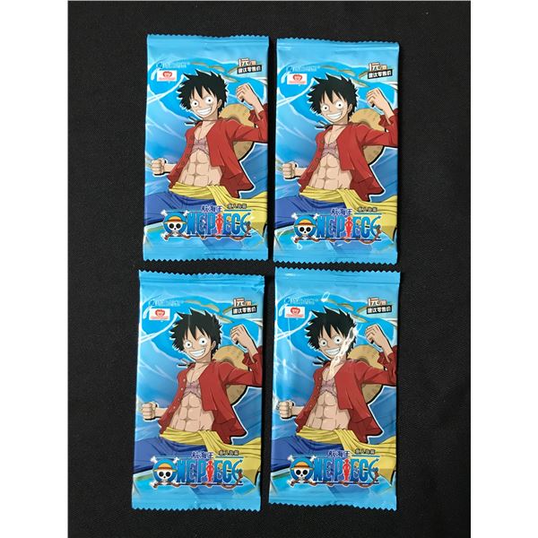 LOT OF 4 ONE PIECE TCG JAPANESE SEALED BOOSTER PACKS