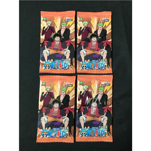 LOT OF 4 ONE PIECE TCG JAPANESE SEALED BOOSTER PACKS
