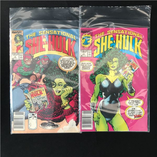 LOT OF 2 THE SENSATIONAL SHE HULK #1-2 - MARVEL COMICS