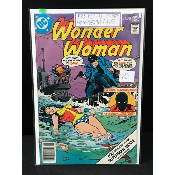Wonder Woman #234 (1977) 1ST APPEARANCE ARMGEDDON, ANAZ - DC COMICS