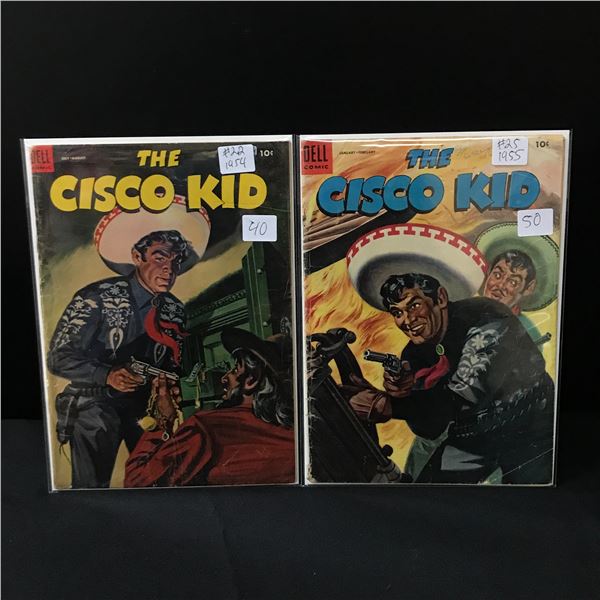 LOT OF 2 THE CISCO KID #22 & #25 COMICS - DELL COMICS