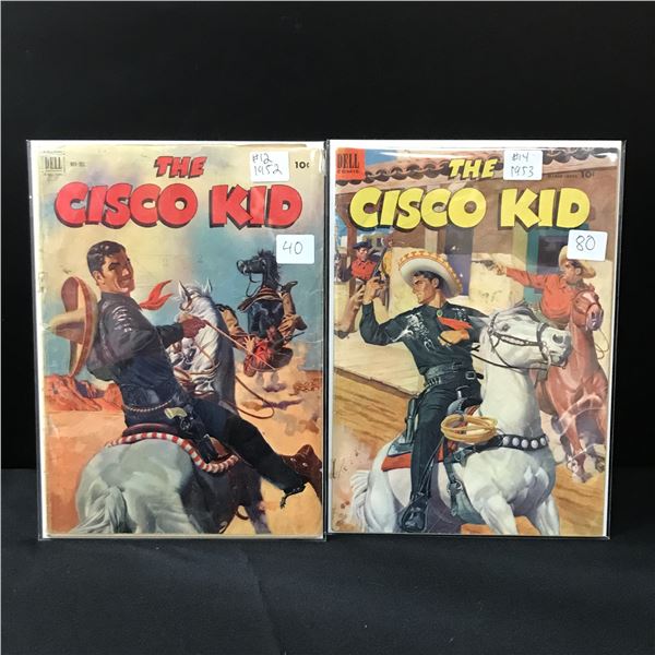LOT OF 2 THE CISCO KID COMICS #12 & #14 - DELL COMICS