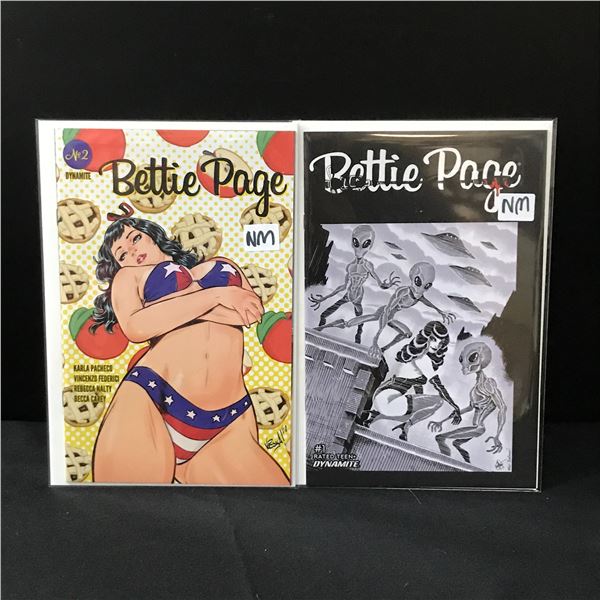 LOT OF 2 BETTIE PAGE COMICS #1 & #2 - DYNAMITE COMICS