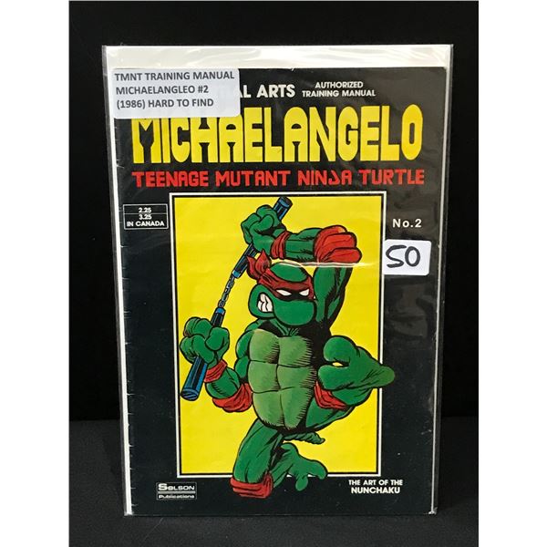 TMNT TRAINING MANUAL MICHAELANGELO #2 (1986) - SOLSON PUBLICATIONS
