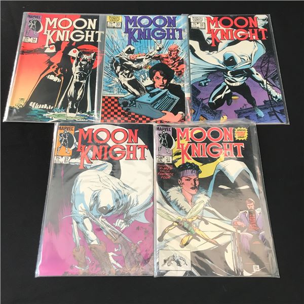 LOT OF 5 MOON KNIGHT COMICS - MARVEL COMICS