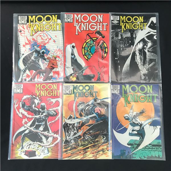 LOT OF 6 MOON KNIGHT COMICS - MARVEL COMICS