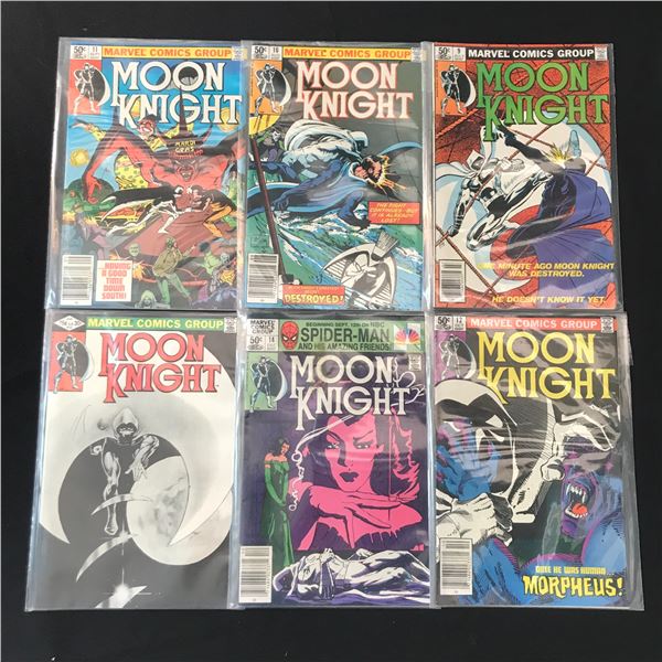 LOT OF 6 MOON KNIGHT COMICS - MARVEL COMICS