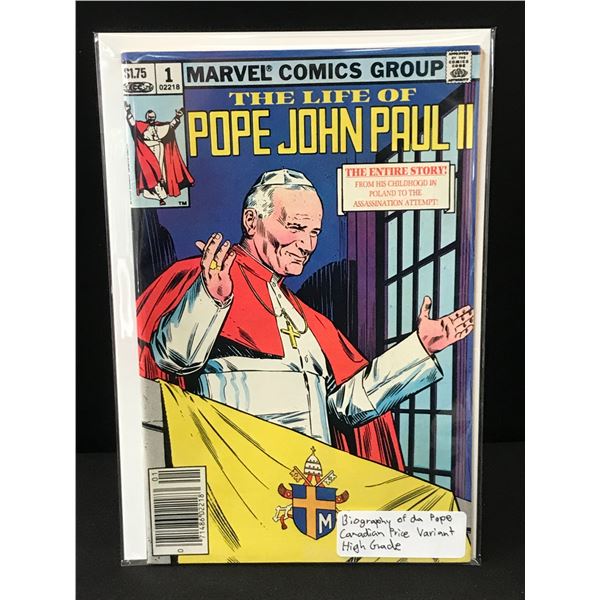 THE LIFE OF POPE JOHN PAUL 11 #1 - MARVEL COMICS