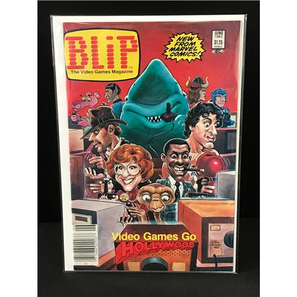 BLIP THE VIDEO GAMES MAGAZINE JUNE 1983  - MARVEL COMICS